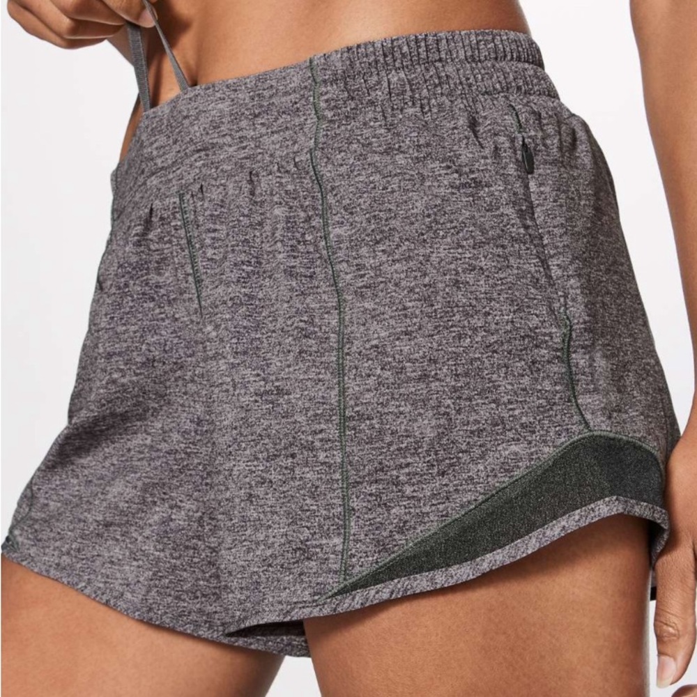 Lululemon Gray Hotty Hot Shorts 4”